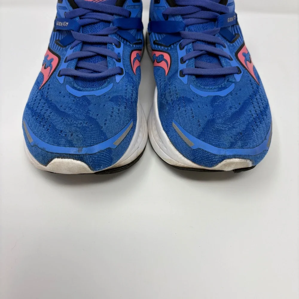 Saucony Guide 15 Women's Size 8 Blue White Running Shoes (S10810-35)
